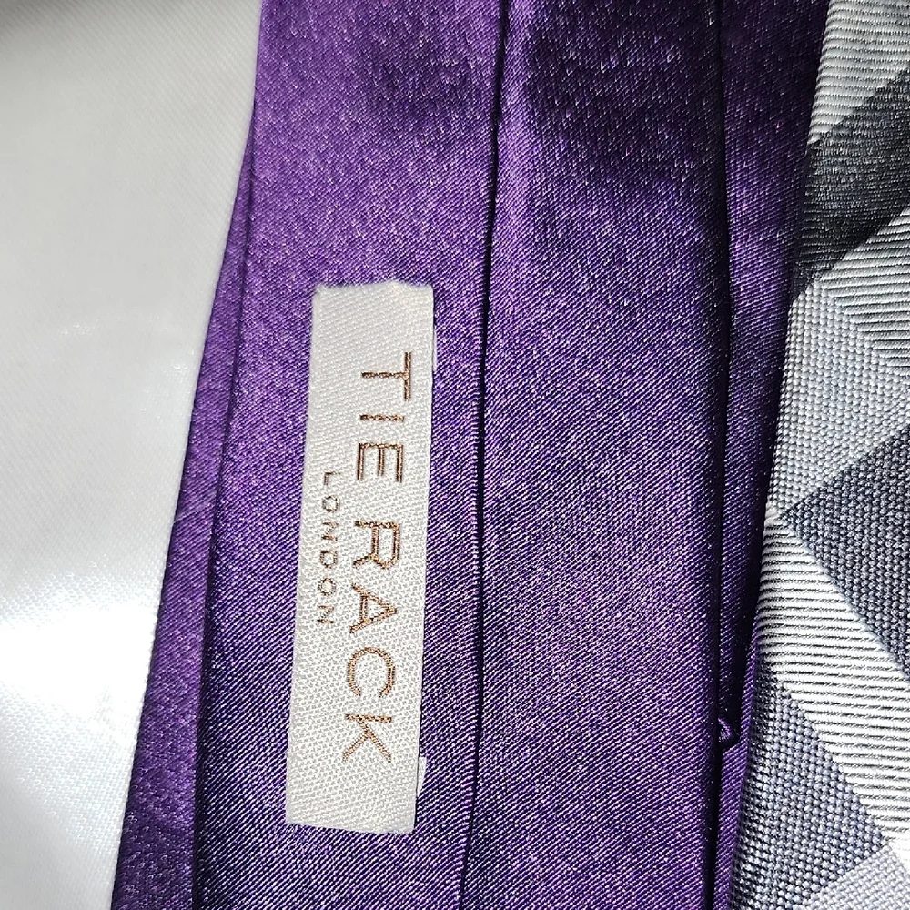 Damo Purple and Black Tie Collection Accessories - Picture 5 of 5
